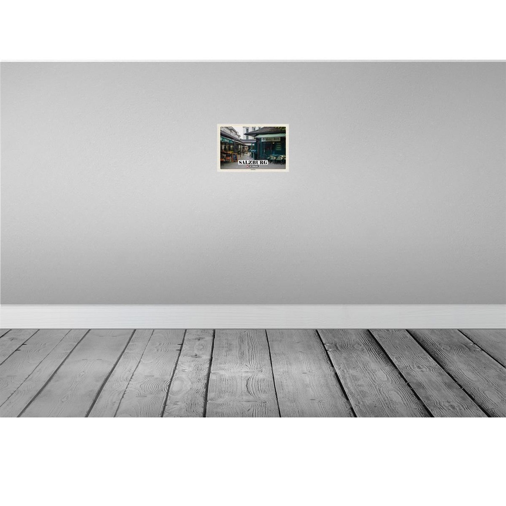 [LA-132735] Blechschild 20x30 cm Salzburg Österreich Andräviertel Bildmotiv Reisemotiv Abenteuer Reisen Urlaub Bild 2