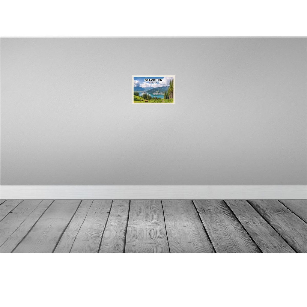 [LA-132738-H] Holzschild 20x30 cm Österreich Salzburger Land Natur Bildmotiv Reisemotiv Abenteuer Reisen Bild 2