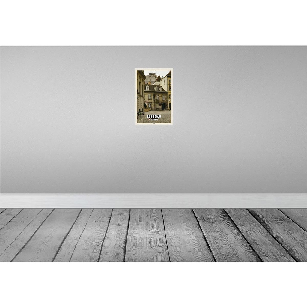 [LA-132741-H] Holzschild 30x20 cm Wien Österreich Altstadt Architektur Bildmotiv Reisemotiv Abenteuer Reisen Bild 2