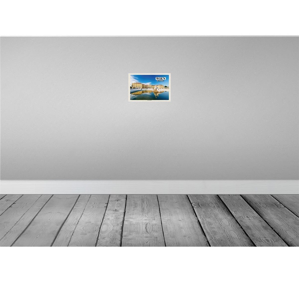 [LA-132748-H] Holzschild 20x30 cm Wien Österreich Schloss Schönbrunn Bildmotiv Reisemotiv Abenteuer Reisen Bild 2