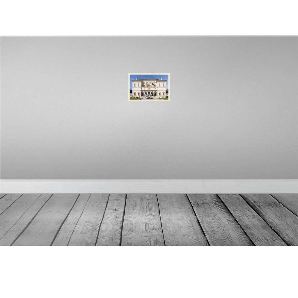 [LA-132766-H] Holzschild 20x30 cm Rom Italien Die Villa Borghese Bildmotiv Reisemotiv Abenteuer Reisen Bild 2