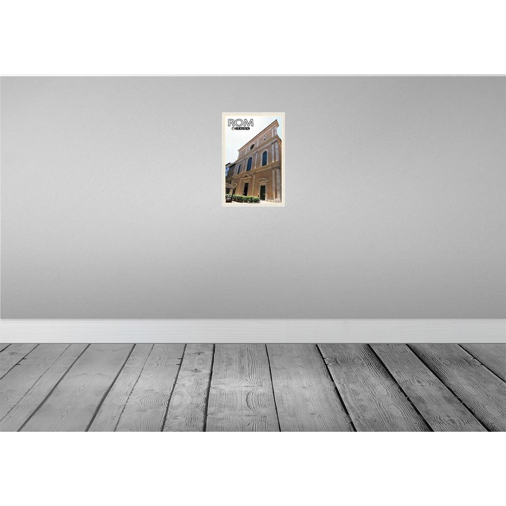 [LA-132776] Blechschild 30x20 cm Rom Italien Urlaub Santa Maria Dell Anima Bildmotiv Reisemotiv Abenteuer Reisen Bild 2
