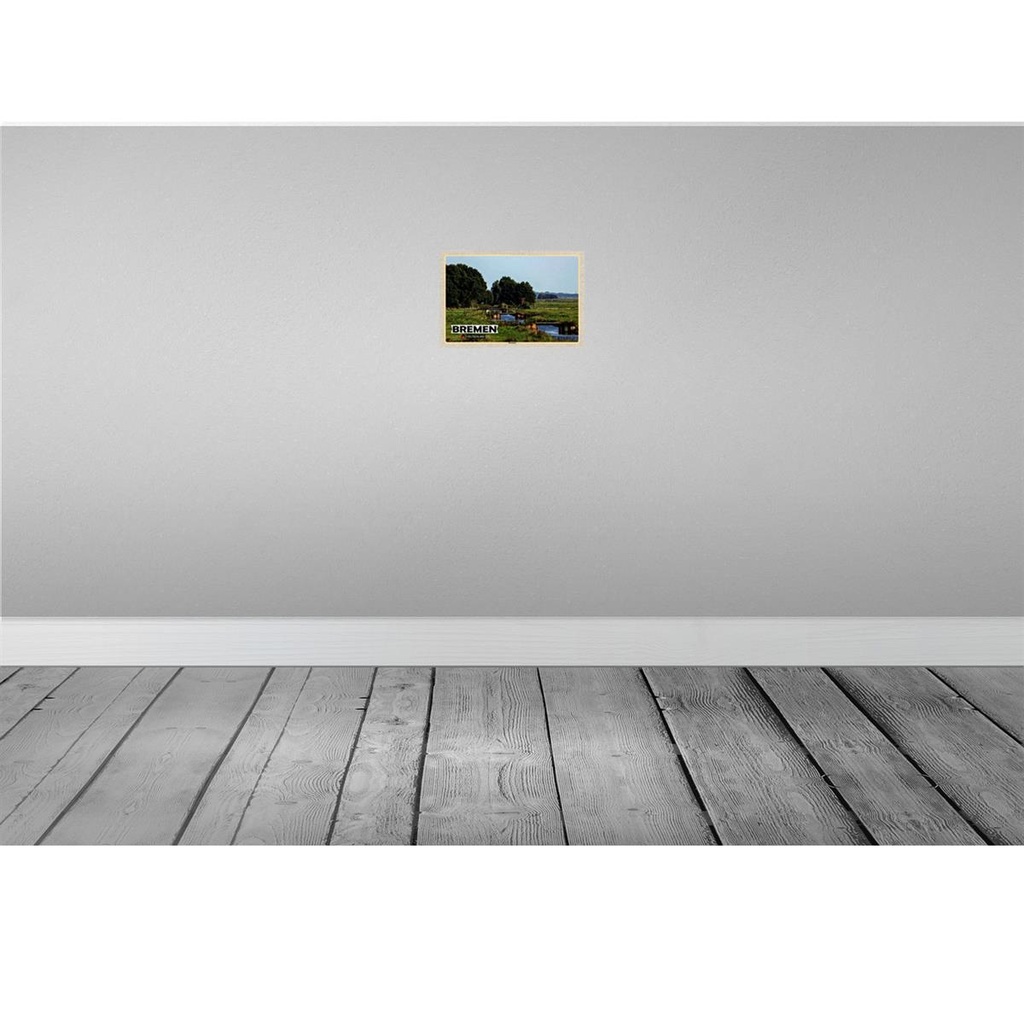[LA-132786] Blechschild 20x30 cm Bremen Deutschland Blockland Bildmotiv Reisemotiv Abenteuer Reisen Urlaub Bild 2
