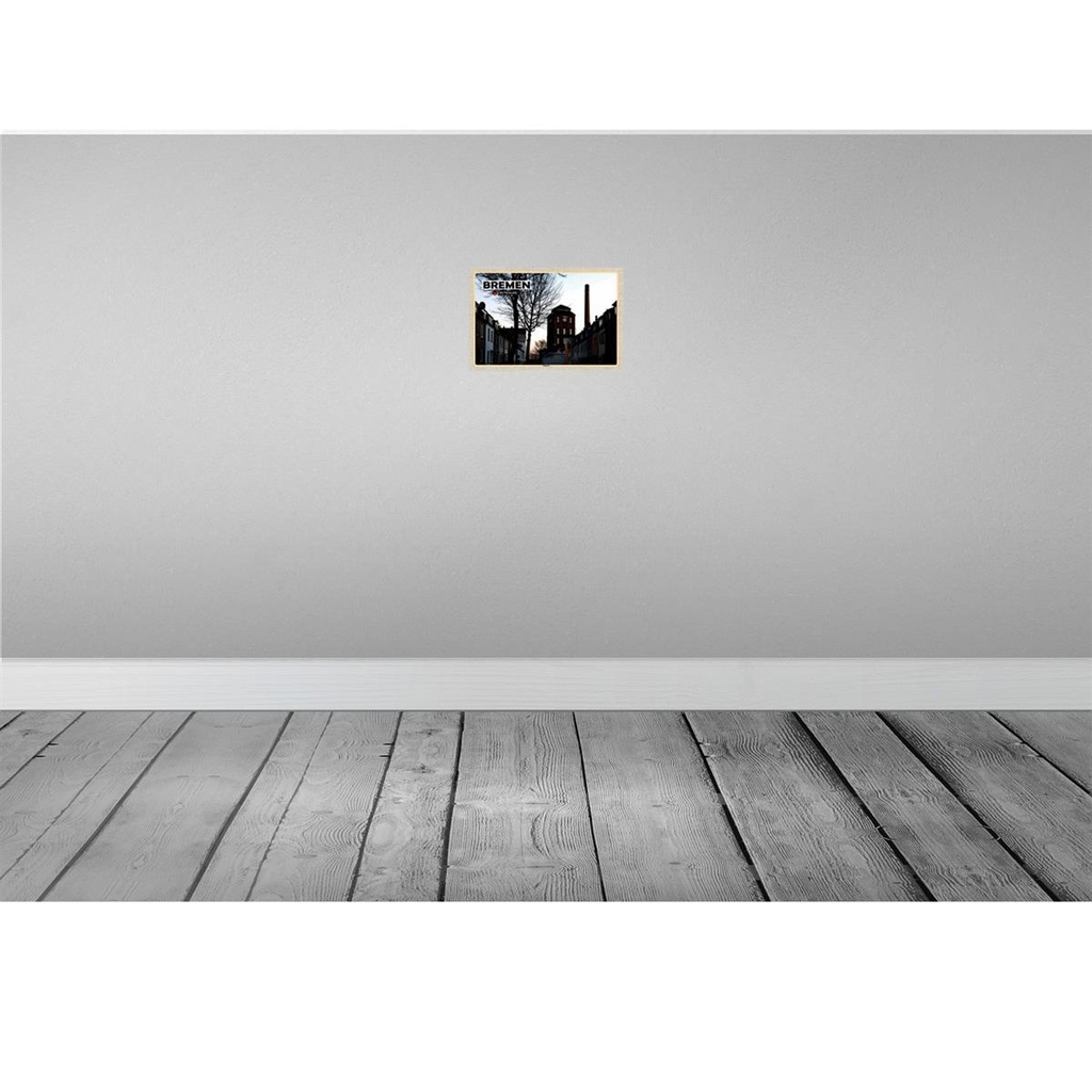 [LA-132789] Blechschild 20x30 cm Bremen Deutschland Findorff Fabrik Bildmotiv Reisemotiv Abenteuer Reisen Urlaub Bild 2