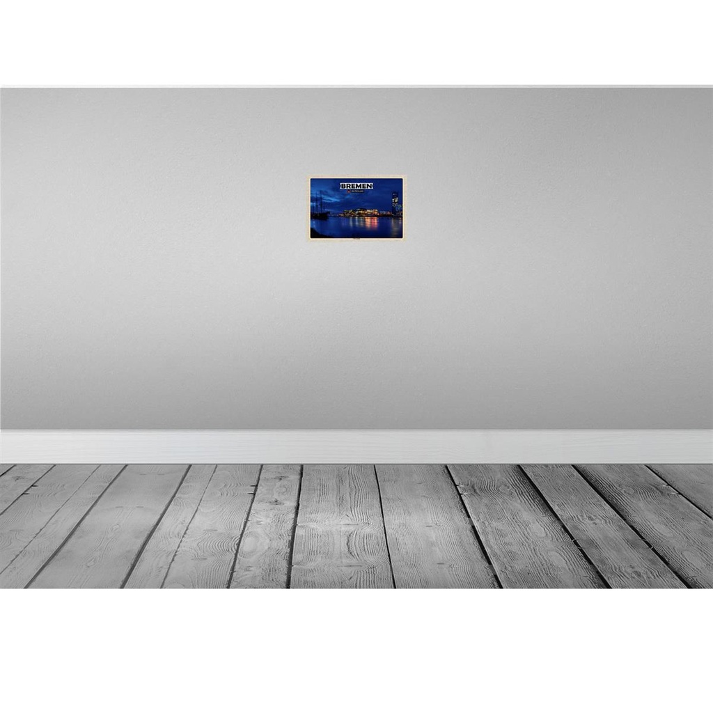 [LA-132802] Blechschild 20x30 cm Bremen Deutschland Weserstadion Bildmotiv Reisemotiv Abenteuer Reisen Urlaub Bild 2