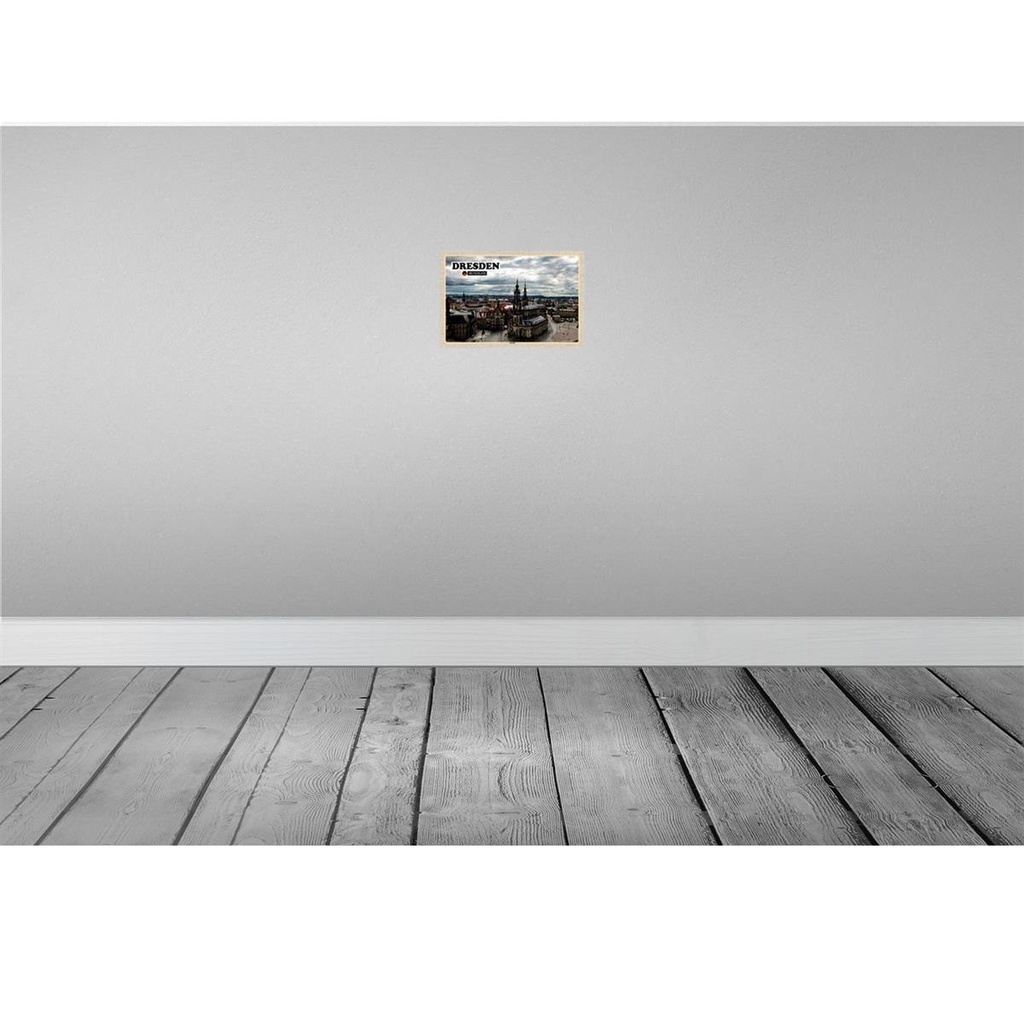 [LA-132804] Blechschild 20x30 cm Dresden Deutschland Altstadt Bildmotiv Reisemotiv Abenteuer Reisen Urlaub Bild 2