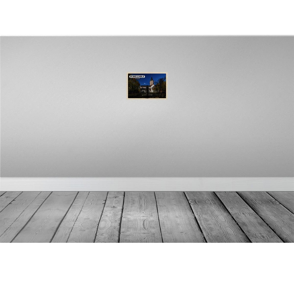 [LA-132828] Blechschild 20x30 cm Düsseldorf Gerricusplatz Baustil Bildmotiv Reisemotiv Abenteuer Reisen Urlaub Bild 2