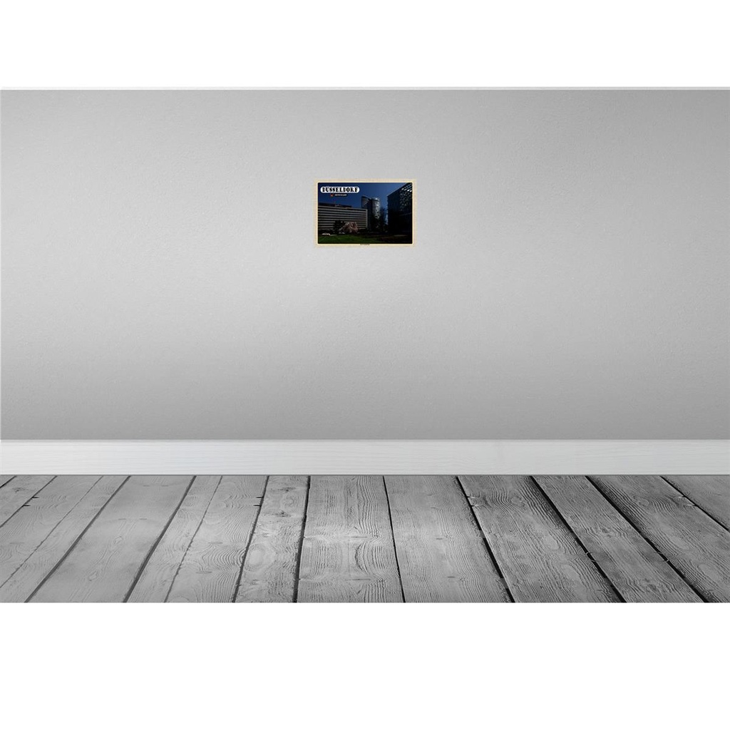 [LA-132829-H] Holzschild 20x30 cm Düsseldorf Karl-Arnold-Platz Bildmotiv Reisemotiv Abenteuer Reisen Bild 2
