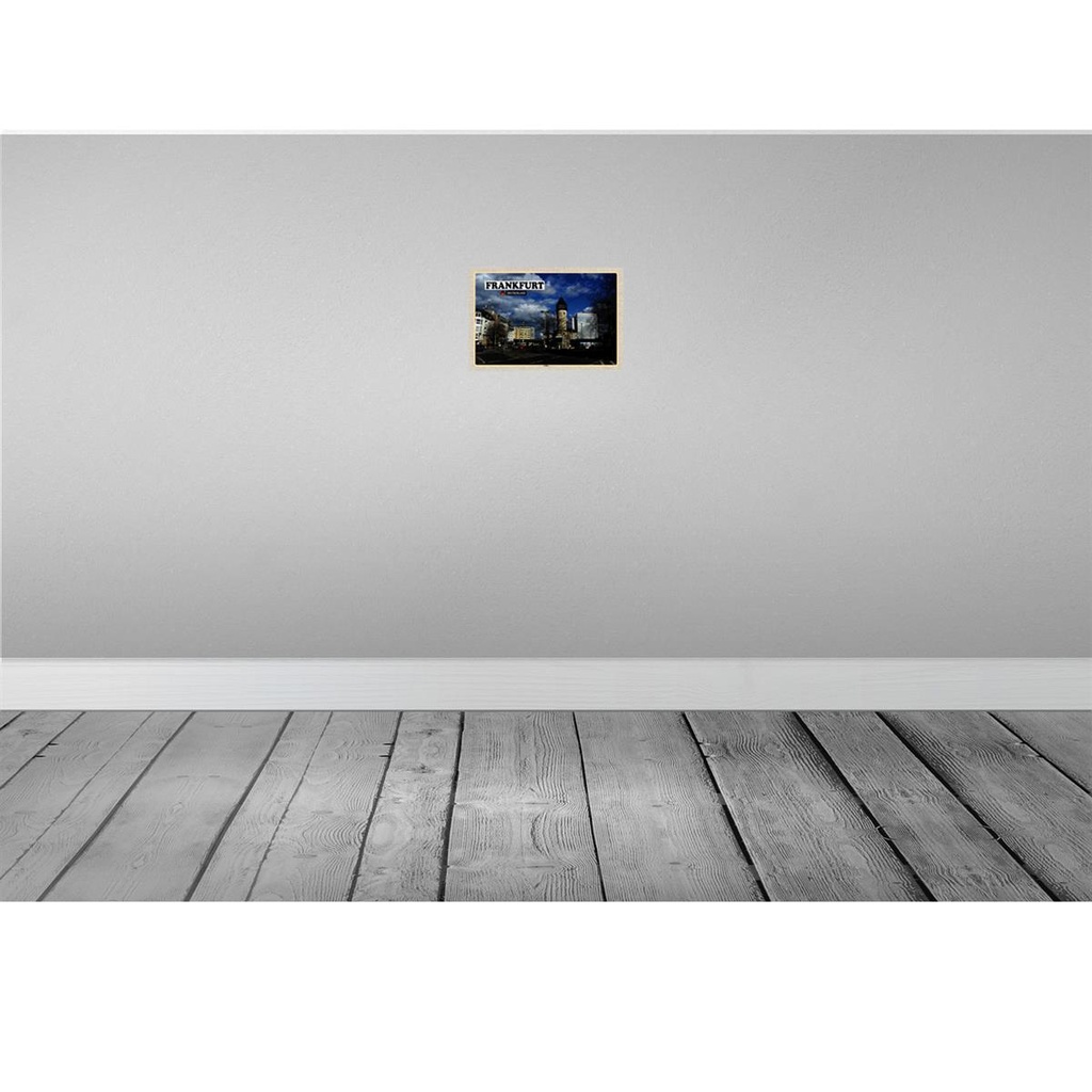 [LA-132849] Blechschild 20x30 cm Frankfurt Gallus Altstadt Bildmotiv Reisemotiv Abenteuer Reisen Urlaub Bild 2