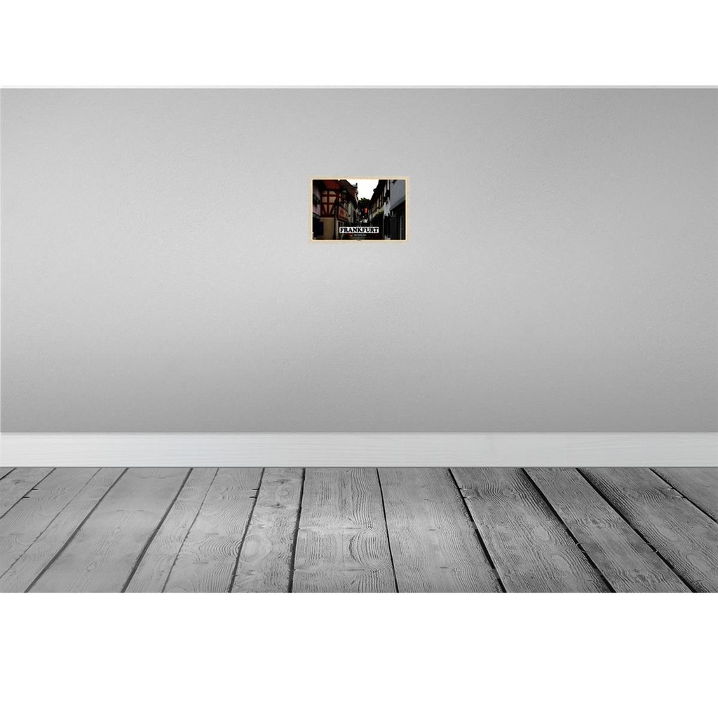 [LA-132853] Blechschild 20x30 cm Frankfurt Deutschland Höchst Bildmotiv Reisemotiv Abenteuer Reisen Urlaub Bild 2