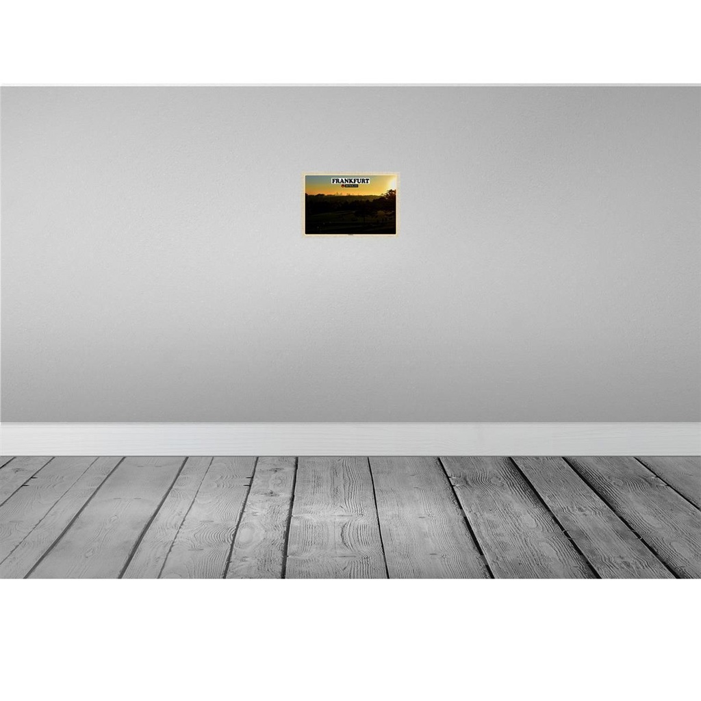 [LA-132855-H] Holzschild 20x30 cm Frankfurt Lohrberg Ausblick Park Bildmotiv Reisemotiv Abenteuer Reisen Bild 2