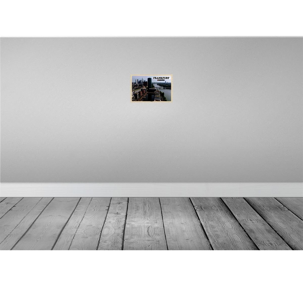 [LA-132863] Blechschild 20x30 cm Frankfurt Deutschland Westhafen Bildmotiv Reisemotiv Abenteuer Reisen Urlaub Bild 2
