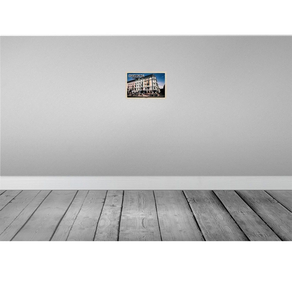 [LA-132881-H] Holzschild 20x30 cm Hamburg Sternschanze Altstadt Bildmotiv Reisemotiv Abenteuer Reisen Bild 2
