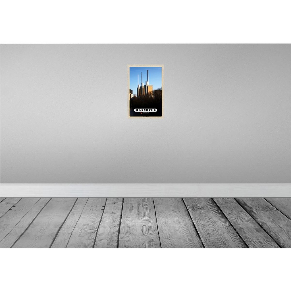 [LA-132885] Blechschild 30x20 cm Hannover Blick auf Döhren Stadt Bildmotiv Reisemotiv Abenteuer Reisen Urlaub Bild 2
