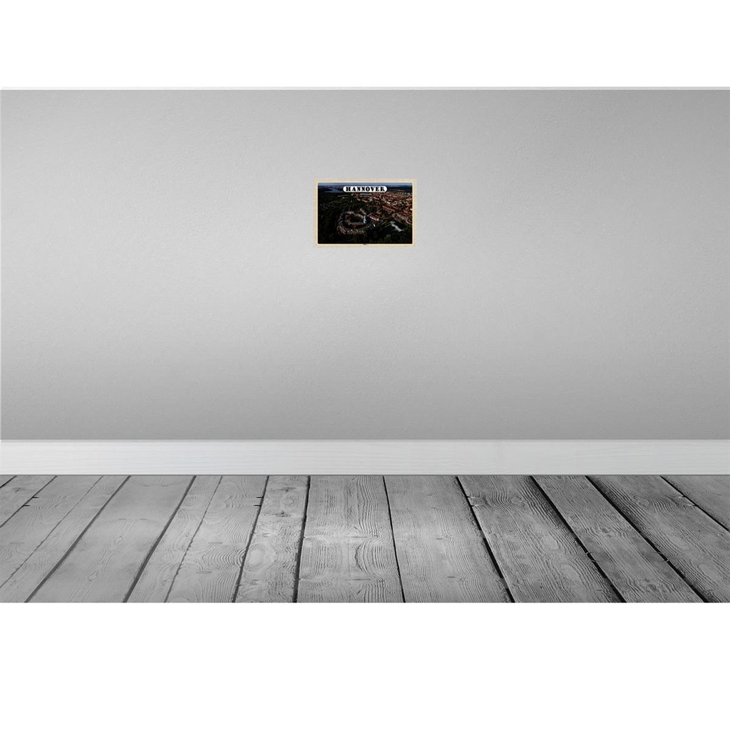 [LA-132886-H] Holzschild 20x30 cm Hannover Drei warme Brüder Bildmotiv Reisemotiv Abenteuer Reisen Bild 2