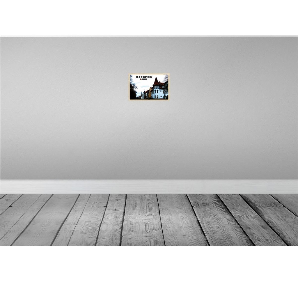 [LA-132893-H] Holzschild 20x30 cm Hannover Kleefeld Architektur Bildmotiv Reisemotiv Abenteuer Reisen Bild 2