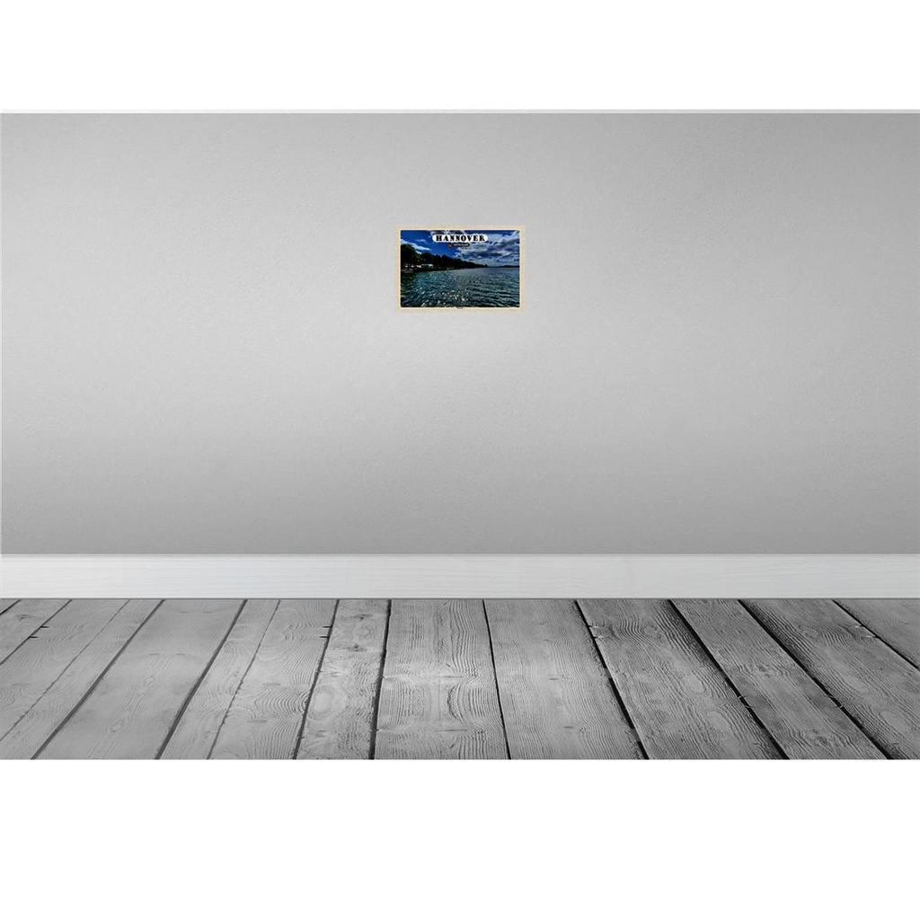 [LA-132897-H] Holzschild 20x30 cm Hannover Maschsee Natur Bildmotiv Reisemotiv Abenteuer Reisen Bild 2