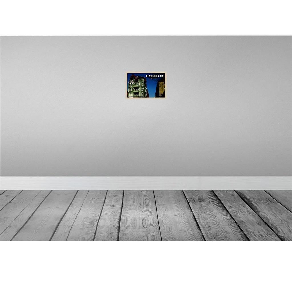 [LA-132898] Blechschild 20x30 cm Hannover Nordstadt Gebäude Bildmotiv Reisemotiv Abenteuer Reisen Urlaub Bild 2