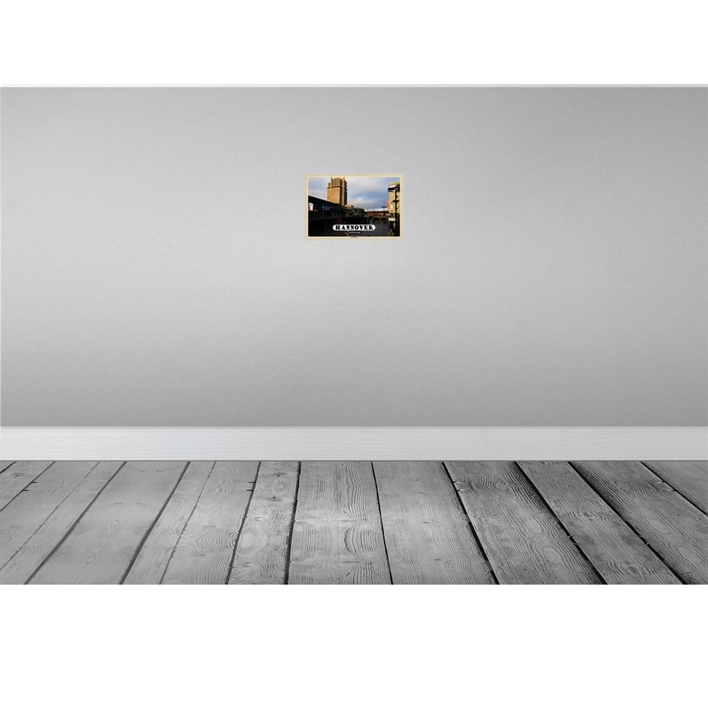 [LA-132900-H] Holzschild 20x30 cm Hannover Raschplatz Stadt Bildmotiv Reisemotiv Abenteuer Reisen Bild 2