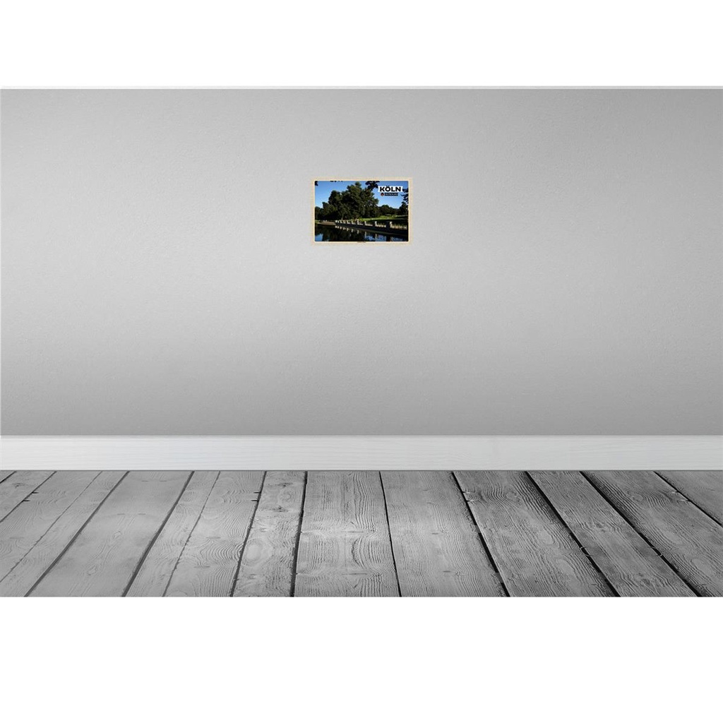 [LA-132903-H] Holzschild 20x30 cm Köln Aachener Weiher Park Bildmotiv Reisemotiv Abenteuer Reisen Bild 2
