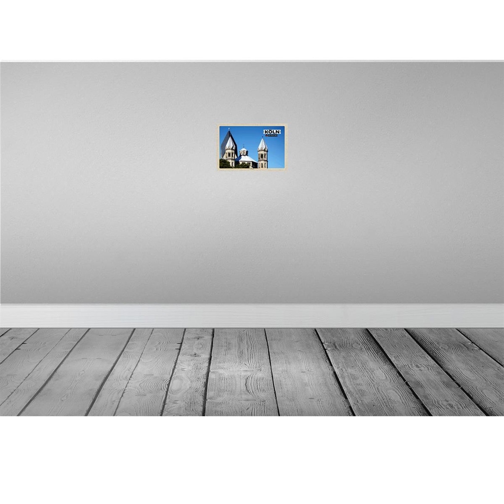 [LA-132919-H] Holzschild 20x30 cm Köln St. Apostel Architektur Bildmotiv Reisemotiv Abenteuer Reisen Bild 2