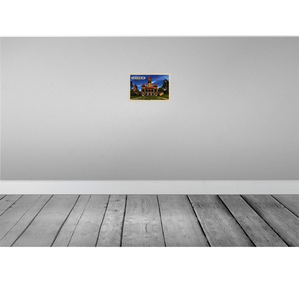 [LA-132934-H] Holzschild 20x30 cm Leipzig Südfriedhof Architektur Bildmotiv Reisemotiv Abenteuer Reisen Bild 2