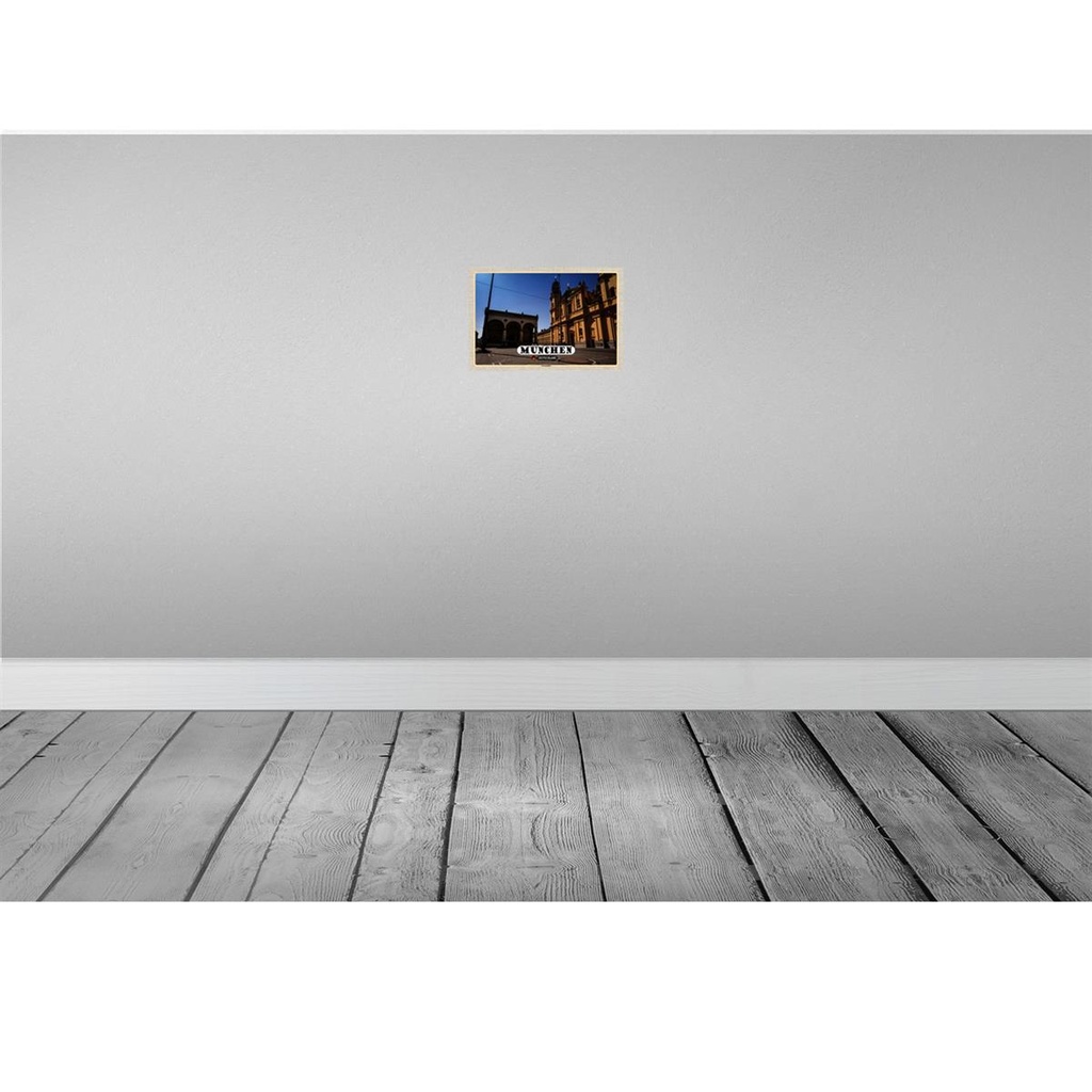 [LA-132949] Blechschild 20x30 cm München Odeonsplatz Skulptur Bildmotiv Reisemotiv Abenteuer Reisen Urlaub Bild 2
