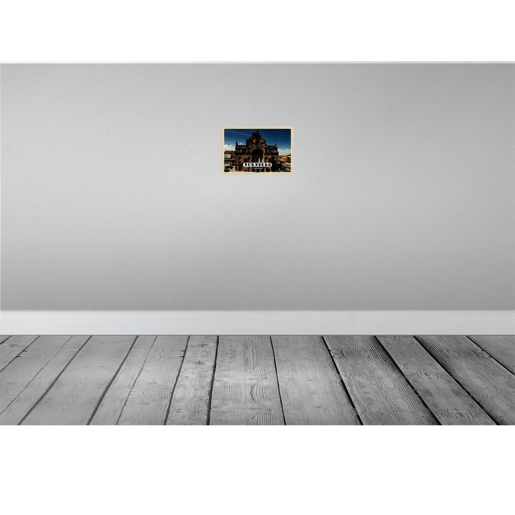 [LA-132965] Blechschild 20x30 cm Nürnberg Staatstheater Gebäude Bildmotiv Reisemotiv Abenteuer Reisen Urlaub Bild 2