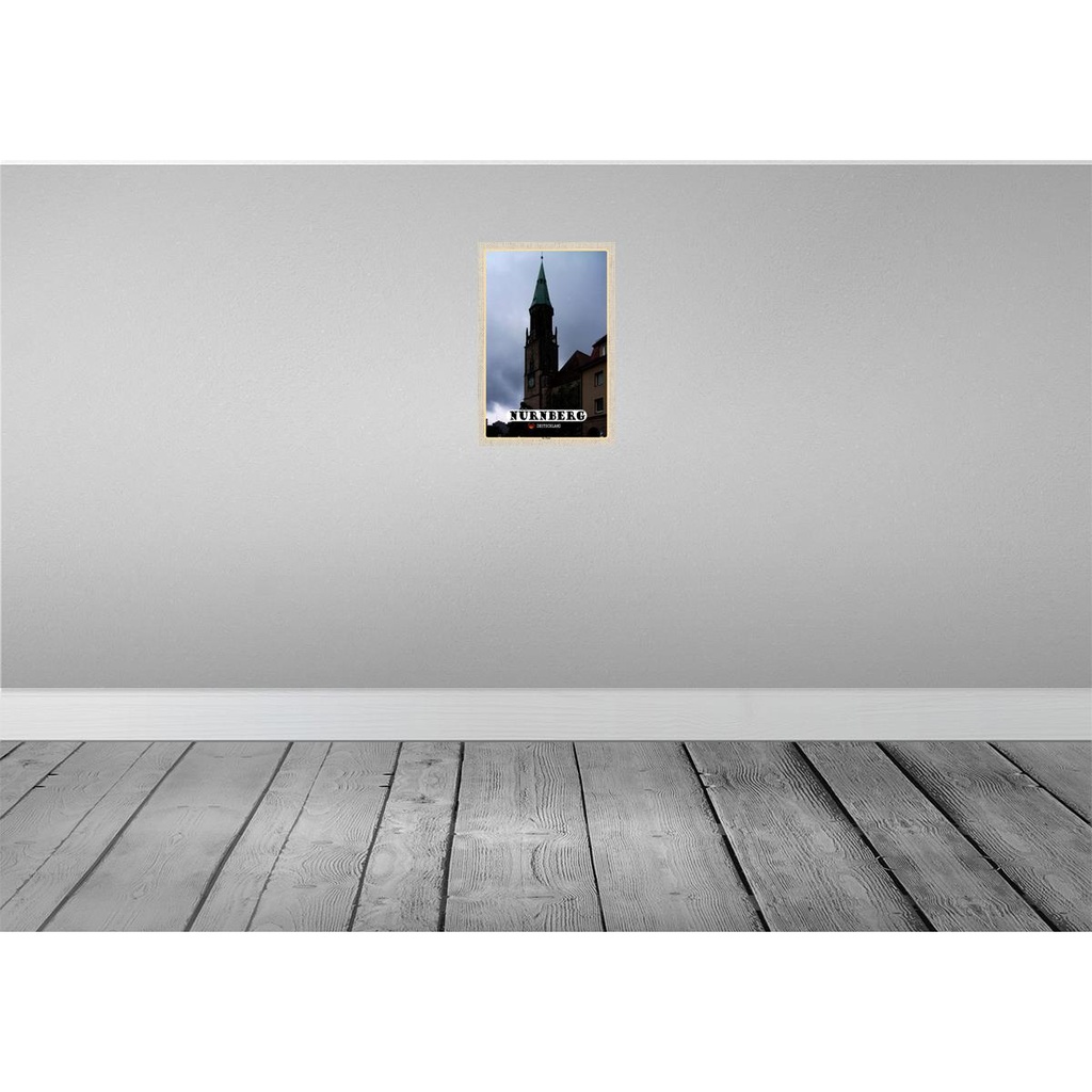 [LA-132966] Blechschild 30x20 cm Nürnberg St. Peter Kirche Bildmotiv Reisemotiv Abenteuer Reisen Urlaub Bild 2