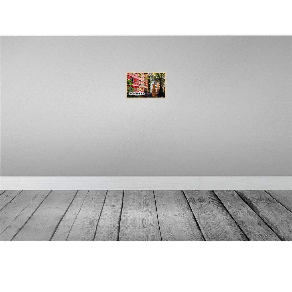 [LA-132967] Blechschild 20x30 cm Nürnberg Südstadt Kunst Platz Bildmotiv Reisemotiv Abenteuer Reisen Urlaub Bild 2