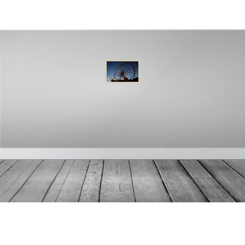 [LA-132970] Blechschild 20x30 cm Stuttgart Cannstatter Wasen Bildmotiv Reisemotiv Abenteuer Reisen Urlaub Bild 2