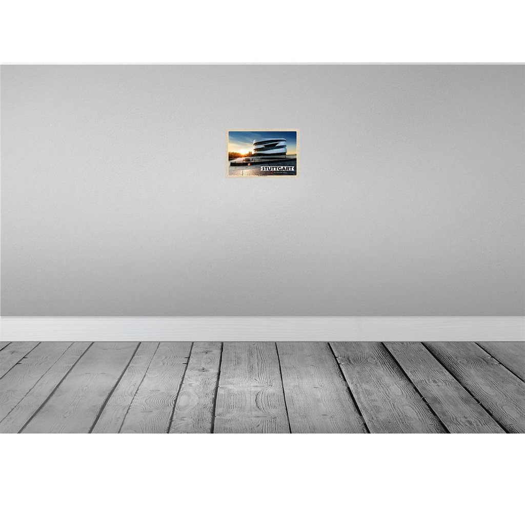 [LA-132978] Blechschild 20x30 cm Stuttgart Mercedes-Benz Museum Bildmotiv Reisemotiv Abenteuer Reisen Urlaub Bild 2