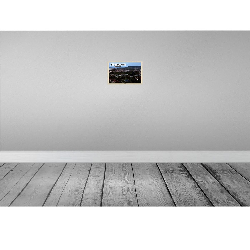 [LA-132983-H] Holzschild 20x30 cm Stuttgart Nord Deutschland Bildmotiv Reisemotiv Abenteuer Reisen Bild 2