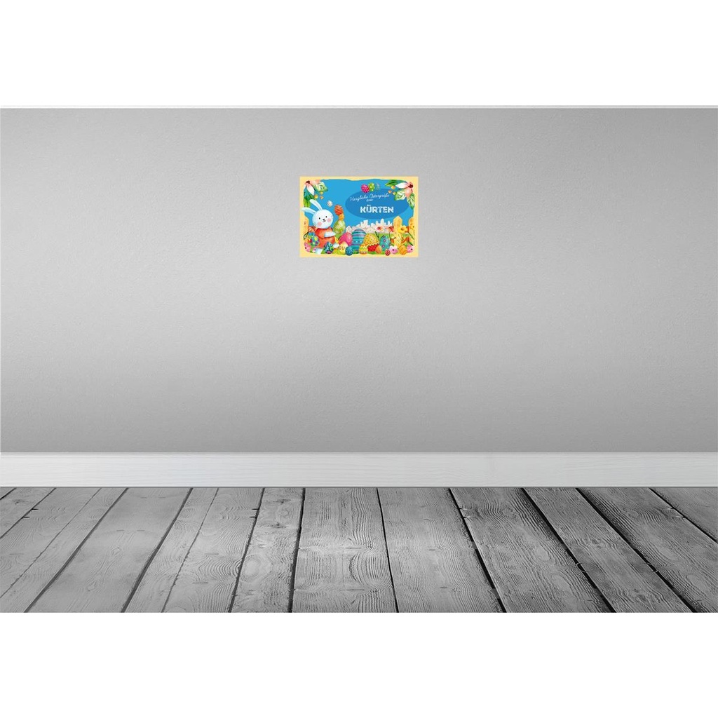[LA-134781-H] Holzschild 20x30 cm Ostergrüße KÜRTEN Ostern Bild 2