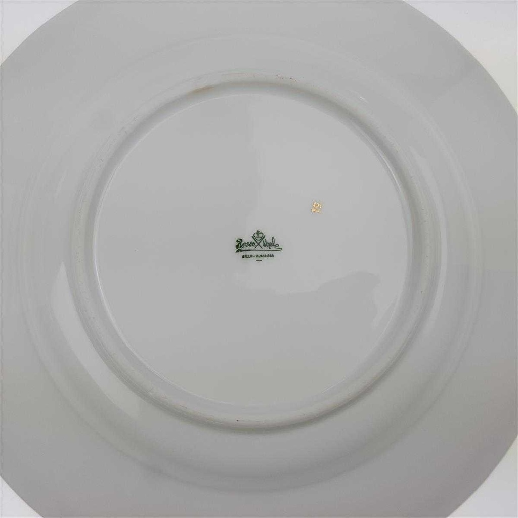 [100069] Suppenteller Goldrand 25,3 cm Rosenthal Botticelli Bunte Blumenranke Bavaria Selb gebraucht - gut Bild 3