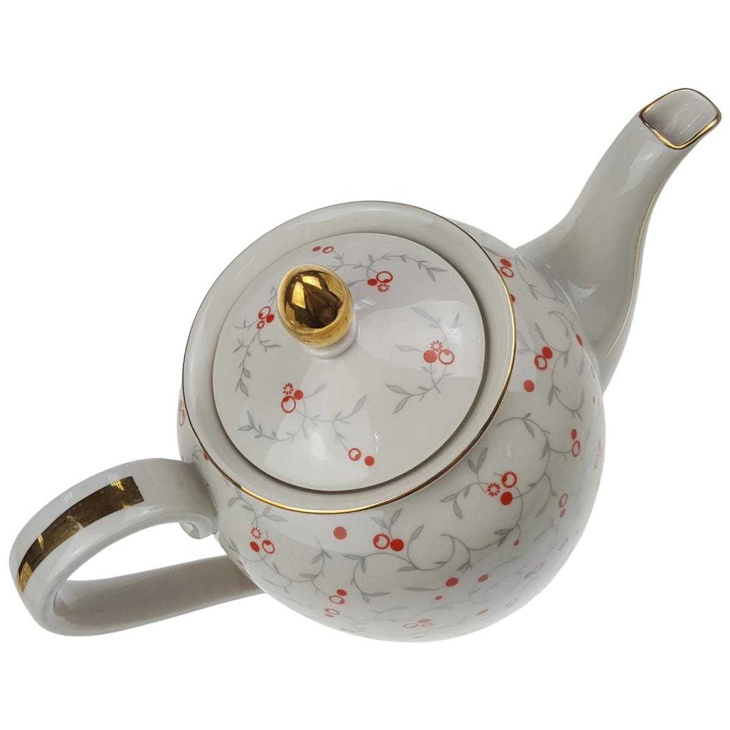 [100195] Kaffeekanne Goldrand Golddekor 2 L Neuerer elfenbein gebraucht - gut Bild 2