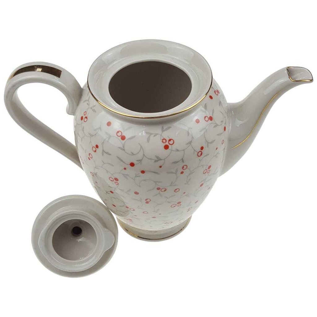 [100195] Kaffeekanne Goldrand Golddekor 2 L Neuerer elfenbein gebraucht - gut Bild 3