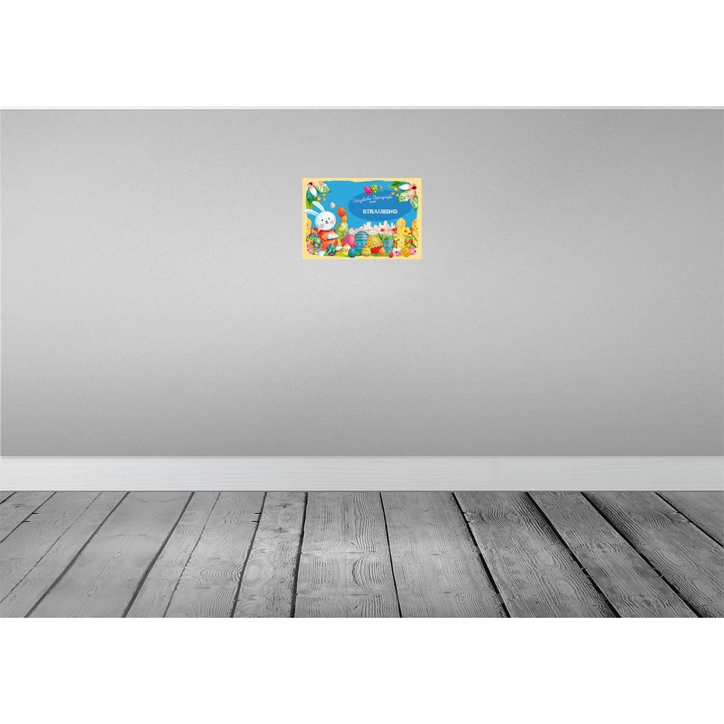 [LA-135069] Blechschild 20x30 cm Ostergrüße STRAUBING Ostern Gruß Bild 2