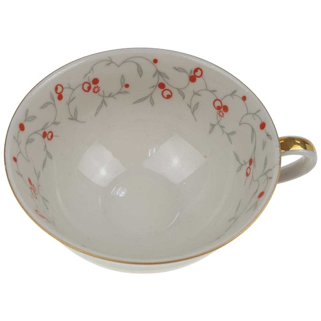 [100190] Teetasse 5,2 cm Goldrand Golddekor Elfenbein Neuerer Bild 2