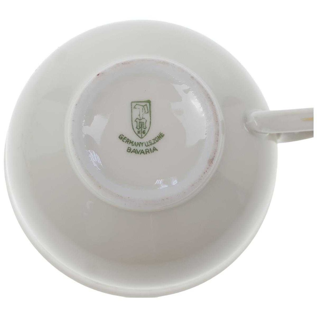 [100190] Teetasse 5,2 cm Goldrand Golddekor Elfenbein Neuerer Bild 3