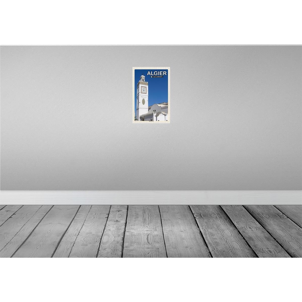 [LA-135097] Blechschild 30x20 cm Algier Algerien Moschee El Jdid Bildmotiv Reisemotiv Abenteuer Reisen Urlaub Bild 2