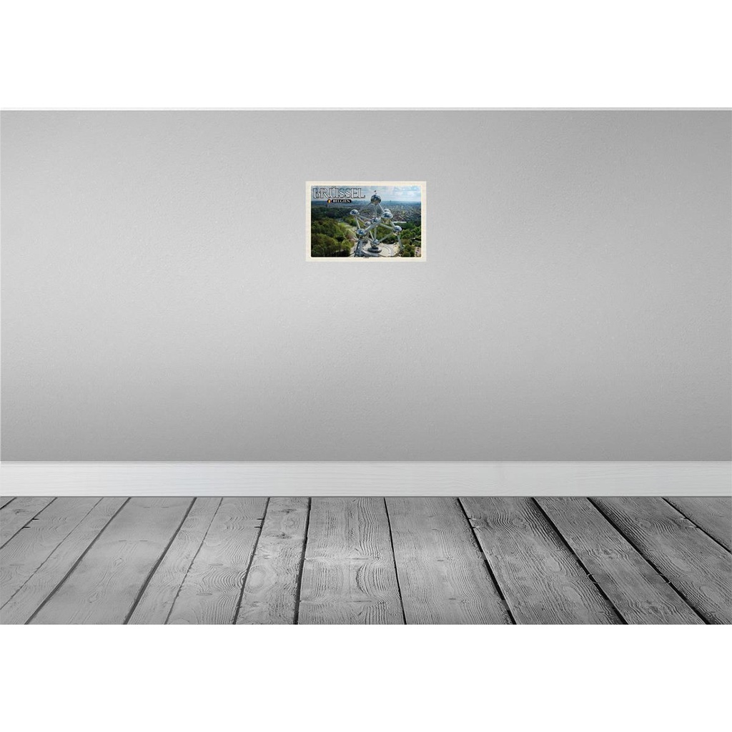 [LA-135104] Blechschild 20x30 cm Brüssel Belgien Atomium Bildmotiv Reisemotiv Abenteuer Reisen Urlaub Bild 2