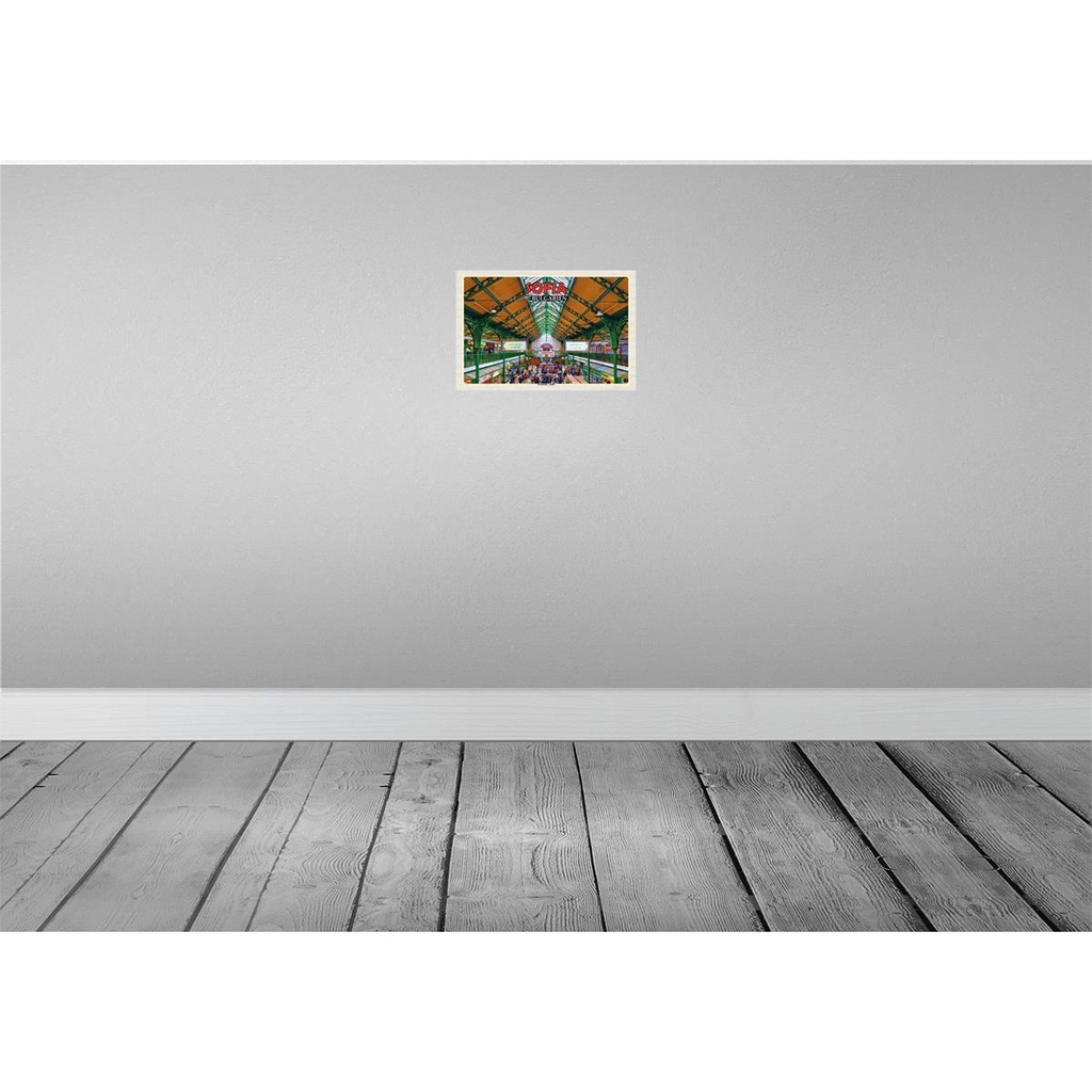 [LA-135118] Blechschild 20x30 cm Sofia Bulgarien Markthalle Halite Bildmotiv Reisemotiv Abenteuer Reisen Urlaub Bild 2