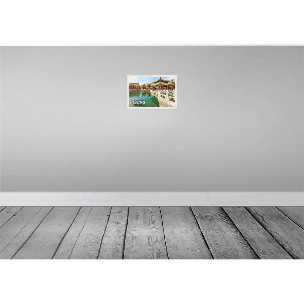 [LA-135127] Blechschild 20x30 cm Peking China Beihai Park Bildmotiv Reisemotiv Abenteuer Reisen Urlaub Bild 2