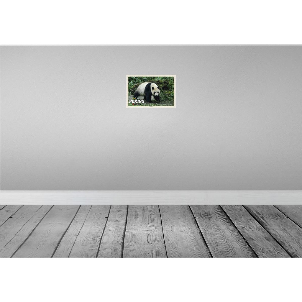 [LA-135134] Blechschild 20x30 cm Peking China Panda Haus Bildmotiv Reisemotiv Abenteuer Reisen Urlaub Bild 2