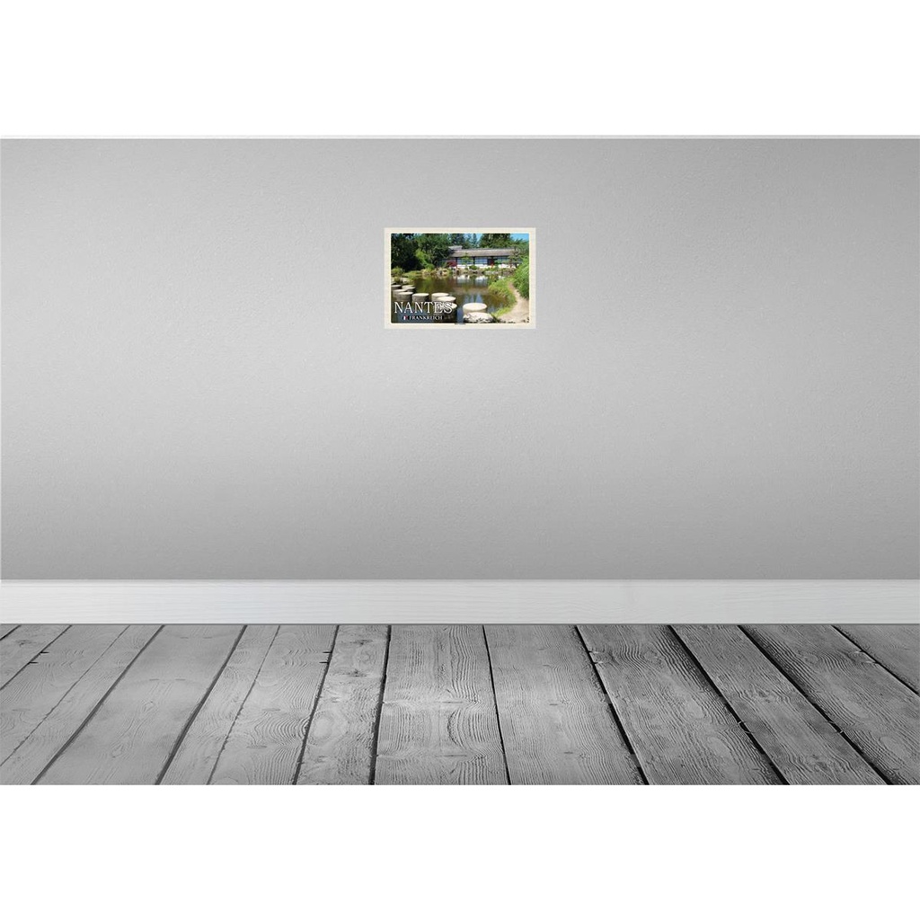 [LA-135170-H] Holzschild 20x30 cm Nantes Frankreich Insel Versailles Bildmotiv Reisemotiv Europa Bild 2