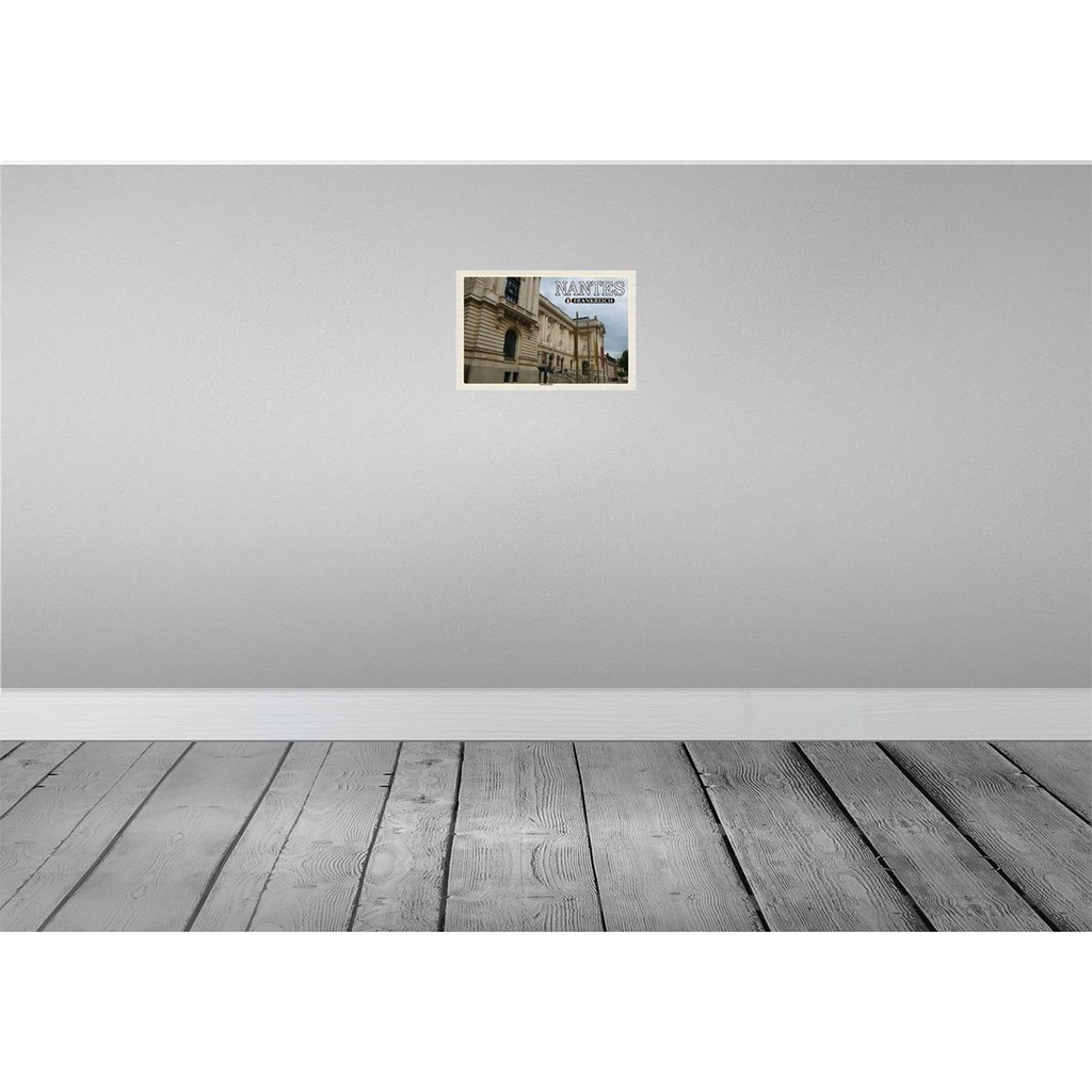 [LA-135173-H] Holzschild 20x30 cm Nantes Frankreich Kunstmuseum Bildmotiv Reisemotiv Europa Bild 2