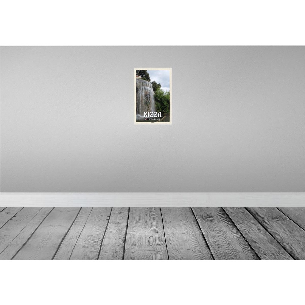 [LA-135181] Blechschild 30x20 cm Nizza Frankreich Schloßberg Abenteuer Reisen Urlaub Bild 2