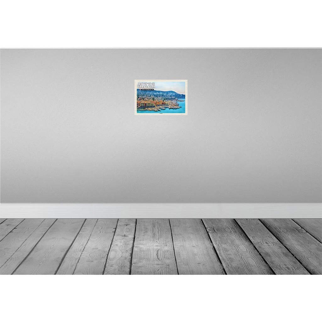 [LA-135182] Blechschild 20x30 cm Nizza Frankreich Yachthafen Abenteuer Reisen Urlaub Bild 2