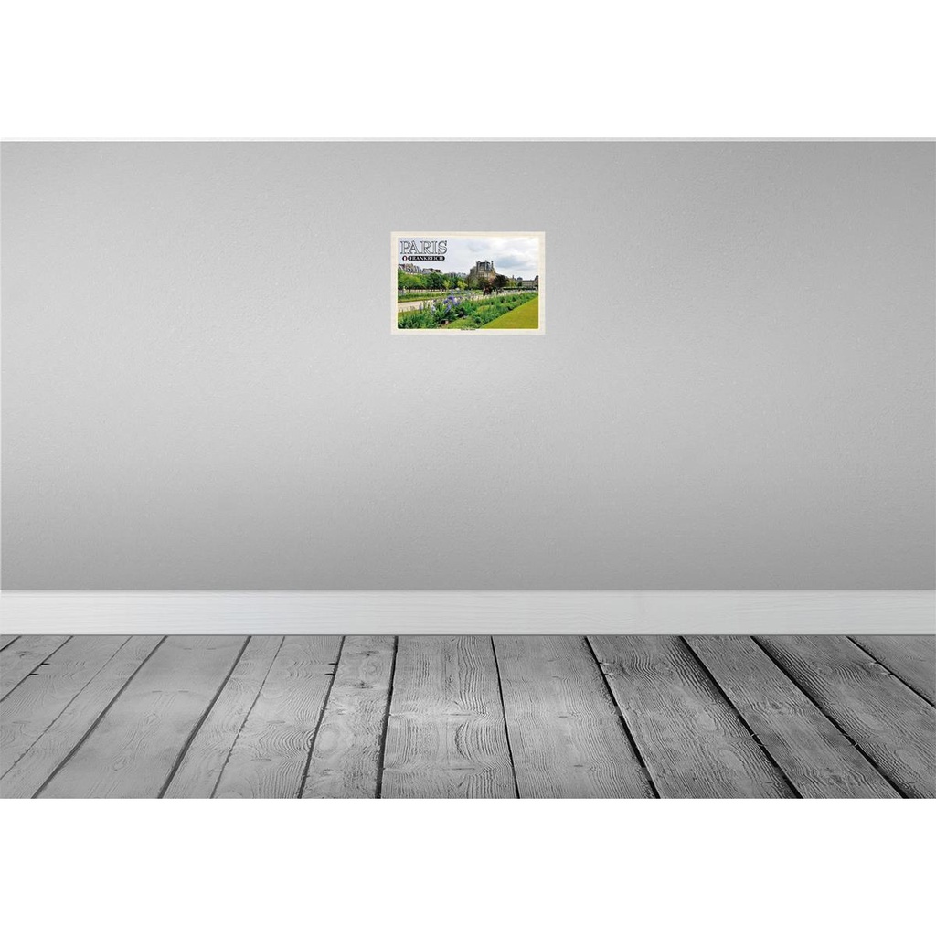 [LA-135188] Blechschild 20x30 cm Paris Frankreich Jardin des Tuileries Park Abenteuer Reisen Urlaub Bild 2